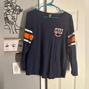 NFL Long Sleeve Shirt - Navy and Orange